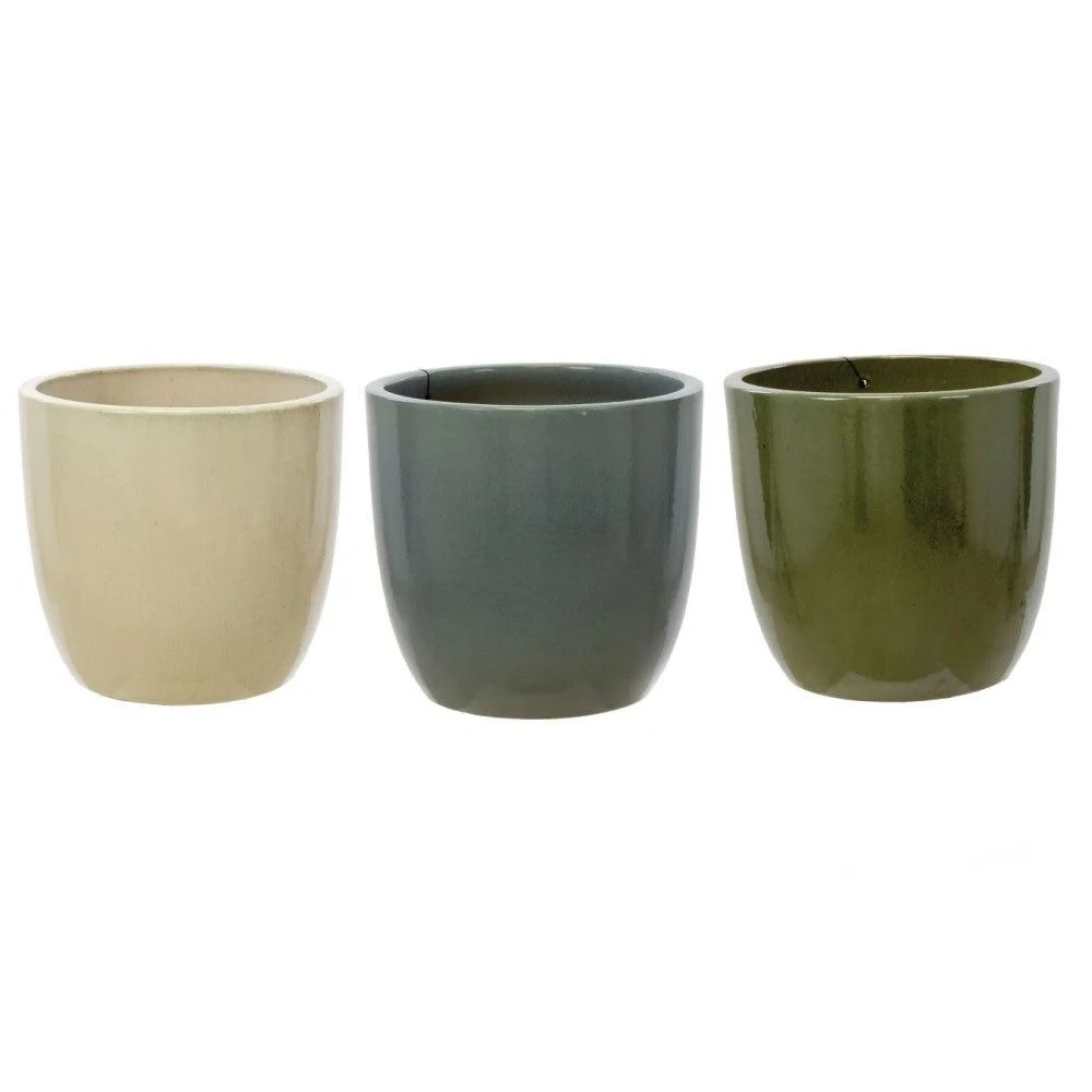 Woodlodge 38cm Egg Glazed Pot (Choice Of 3) 1 Woodlodge 38cm Egg Glazed Pot (Choice Of 3)
