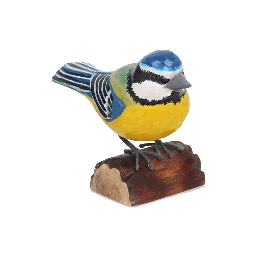 Primus 12cm RSPB Hand Crafted Wooden Blue Tit 1 Primus 12cm RSPB Hand Crafted Wooden Blue Tit