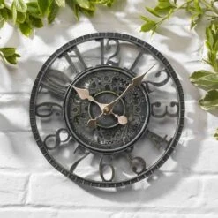 Outside In 12" Verdigris Newby Wall Clock -Garden Tools Sales Store 5050642006415 3