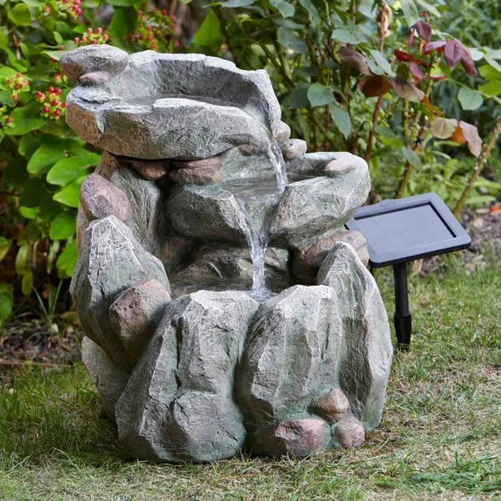 Smart Solar 51cm Rock Fall Solar Water Feature 2 Smart Solar 51cm Rock Fall Solar Water Feature - Image 2