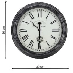 Outside In 12" Black Biarritz Clock -Garden Tools Sales Store 5050642016933 2