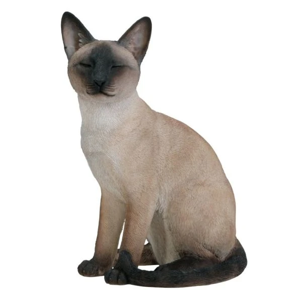 Vivid Arts 22cm Siamese Sitting Cat Garden 1 Vivid Arts 22cm Siamese Sitting Cat Garden
