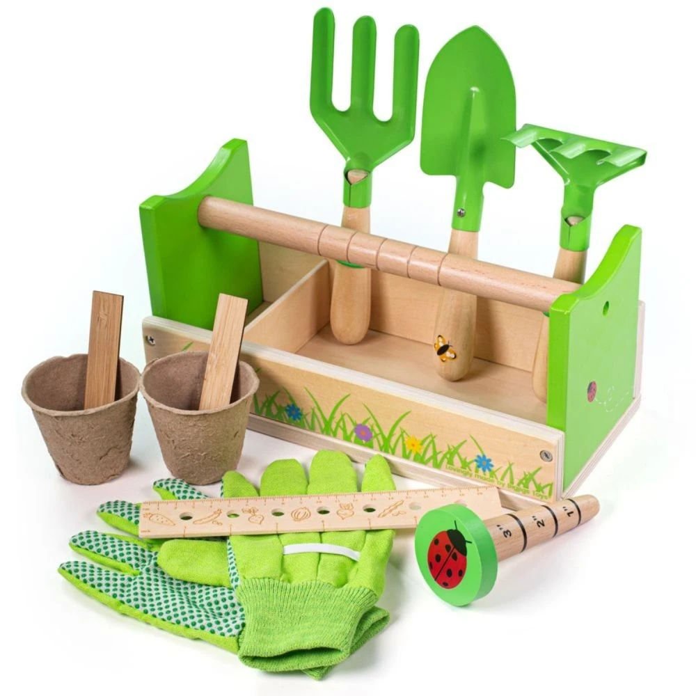 Bigjigs Toys 28cm Children's Gardening Caddy 1 Bigjigs Toys 28cm Children's Gardening Caddy