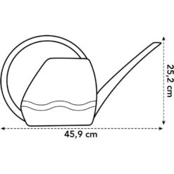 Elho 3.5 Litre Anthracite Aquarius Watering Can 5 Elho 3.5 Litre Anthracite Aquarius Watering Can -Garden Tools Sales Store 8711904303723 3