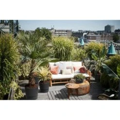 Elho 30cm Living Black Greenville Round Planter -Garden Tools Sales Store 8711904332358 5