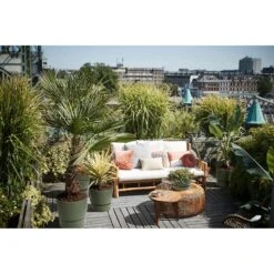 Elho 25cm Leaf Green Greenville Round Planter -Garden Tools Sales Store 8711904332433 5