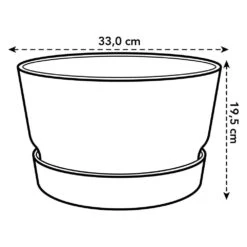 Elho 33cm Leaf Green Greenville Bowl Planter -Garden Tools Sales Store 8711904332464 3