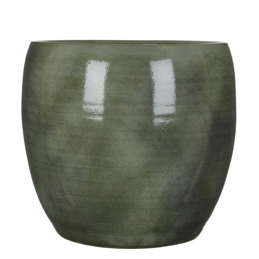 Edelman 38cm Green Lester Terracotta Houseplant Pot 1 Edelman 38cm Green Lester Terracotta Houseplant Pot