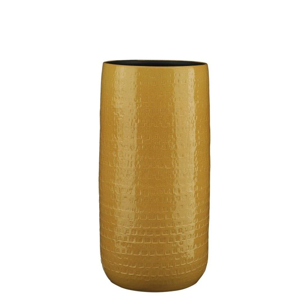 Edelman 50cm Ochre Yellow Floyd Ceramic Vase 1 Edelman 50cm Ochre Yellow Floyd Ceramic Vase
