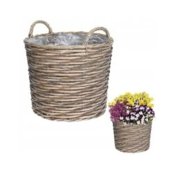 Koopman 39cm Wicker Basket Planter 5 Koopman 39cm Wicker Basket Planter -Garden Tools Sales Store 8719202993394 3