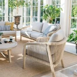 Kettler Cora Rope Lounge Wooden Armchair (Pair) -Garden Tools Sales Store 9333190256874 4